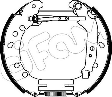 Cifam 151-329 - Комплект тормозных колодок, барабанные avtokuzovplus.com.ua