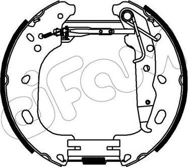 Cifam 151-333 - Комплект тормозных колодок, барабанные autodnr.net