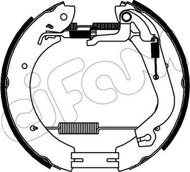 Cifam 151-335 - Комплект тормозных колодок, барабанные autodnr.net