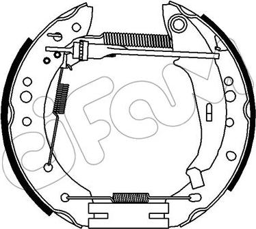 Cifam 151-342 - Комплект тормозных колодок, барабанные avtokuzovplus.com.ua