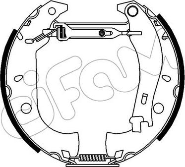 Cifam 151-396 - Комплект тормозных колодок, барабанные autodnr.net