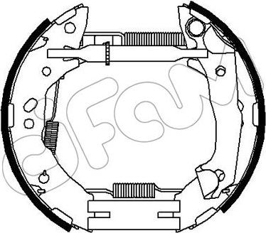 Cifam 151-452 - Комплект тормозных колодок, барабанные autodnr.net