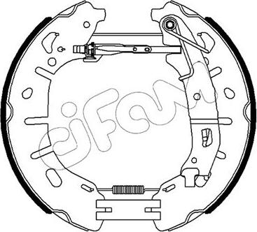 Cifam 151-482 - Комплект тормозных колодок, барабанные avtokuzovplus.com.ua