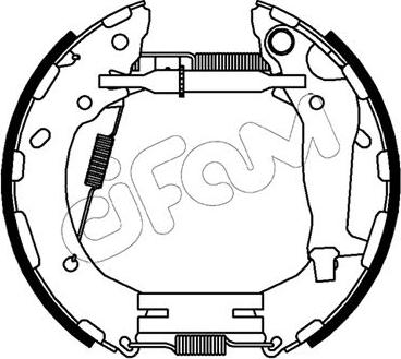 Cifam 151-484 - Комплект тормозных колодок, барабанные avtokuzovplus.com.ua