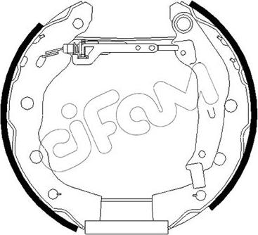 Cifam 151-485 - Комплект тормозных колодок, барабанные autodnr.net