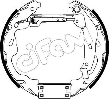 Cifam 151-488 - Комплект тормозных колодок, барабанные autodnr.net