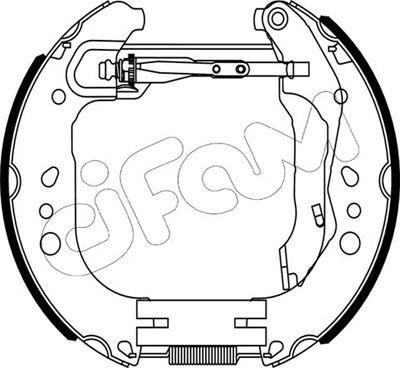 Cifam 151-505 - Комплект тормозных колодок, барабанные autodnr.net