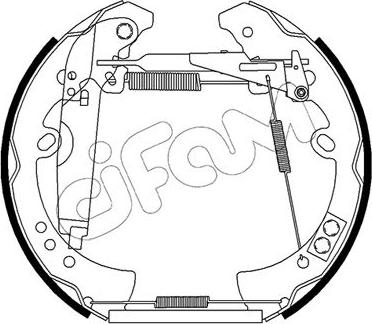 Cifam 151-508 - Комплект тормозных колодок, барабанные autodnr.net