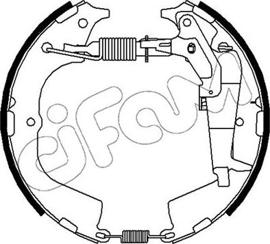 Cifam 151-513 - Комплект гальм, барабанний механізм autocars.com.ua