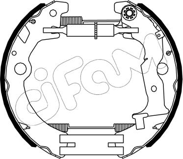 Cifam 151-525 - Комплект гальм, барабанний механізм autocars.com.ua