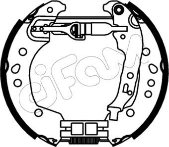 Cifam 151-544 - Комплект гальм, барабанний механізм autocars.com.ua