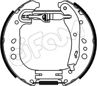 Cifam 151-546 - Комплект тормозных колодок, барабанные avtokuzovplus.com.ua