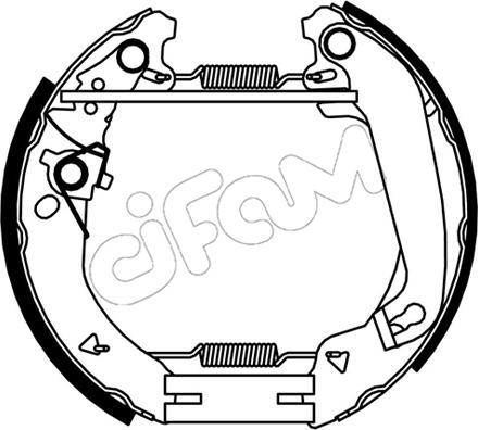 Cifam 151-552 - Комплект тормозных колодок, барабанные avtokuzovplus.com.ua