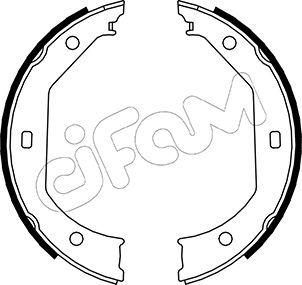 Cifam 153-017 - Комплект гальм, ручник, парковка autocars.com.ua