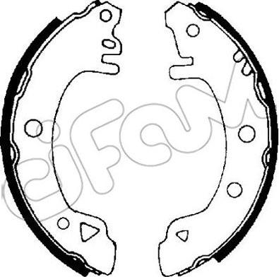 Cifam 153-107 - Комплект тормозных колодок, барабанные avtokuzovplus.com.ua