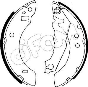 Cifam 153-113 - Комплект тормозных колодок, барабанные avtokuzovplus.com.ua