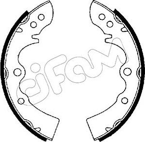 Cifam 153-198 - Комплект гальм, барабанний механізм autocars.com.ua