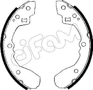 Cifam 153-201 - Комплект тормозных колодок, барабанные autodnr.net