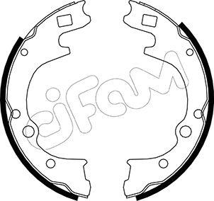 Cifam 153-221 - Комплект гальм, барабанний механізм autocars.com.ua