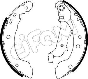 Cifam 153-283Y - Комплект тормозных колодок, барабанные avtokuzovplus.com.ua