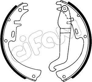 Cifam 153-301 - Комплект тормозных колодок, барабанные autodnr.net