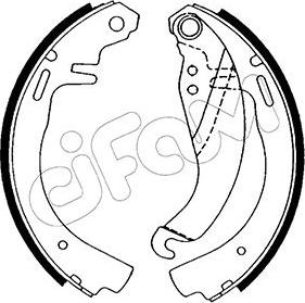 Cifam 153-303 - Комплект гальм, барабанний механізм autocars.com.ua