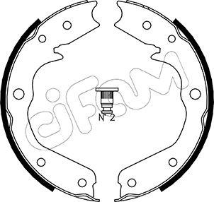 Cifam 153-315 - Комплект гальм, ручник, парковка autocars.com.ua