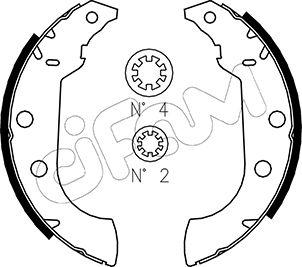 Cifam 153-323 - Комплект тормозных колодок, барабанные avtokuzovplus.com.ua