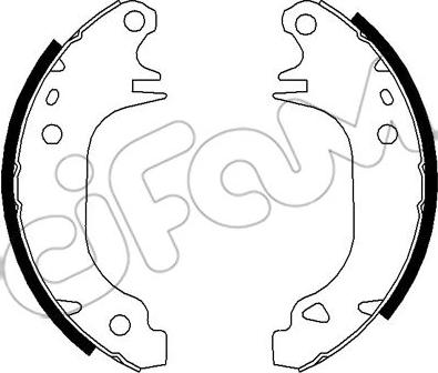 Cifam 153-343K - Комплект гальм, барабанний механізм autocars.com.ua