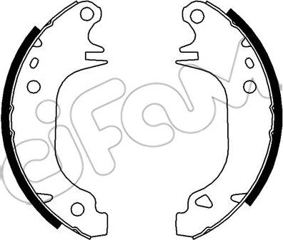 Cifam 153-343 - Комплект тормозных колодок, барабанные avtokuzovplus.com.ua