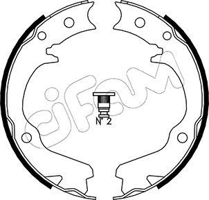 Cifam 153-386 - Комплект гальм, ручник, парковка autocars.com.ua