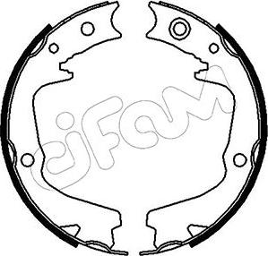 Cifam 153-387 - Комплект гальм, ручник, парковка autocars.com.ua