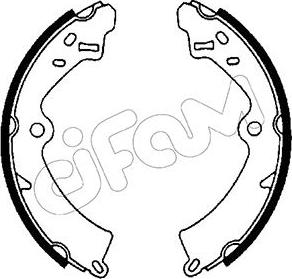 Cifam 153-392 - Комплект тормозных колодок, барабанные avtokuzovplus.com.ua