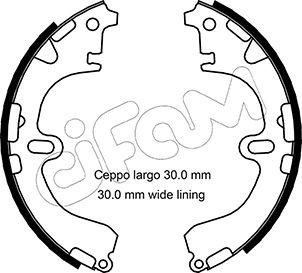 Cifam 153-422 - Комплект тормозных колодок, барабанные avtokuzovplus.com.ua