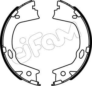 Cifam 153-499 - Комплект гальм, ручник, парковка autocars.com.ua
