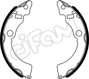Cifam 153-521 - Комплект тормозных колодок, барабанные autodnr.net