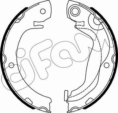 Cifam 153-527 - Комплект тормозов, ручник, парковка autodnr.net