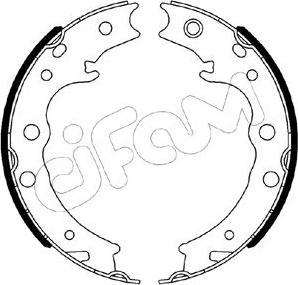 Cifam 153-539 - Комплект гальм, ручник, парковка autocars.com.ua