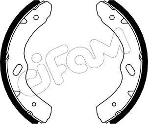 Cifam 153-573 - Комплект гальм, барабанний механізм autocars.com.ua