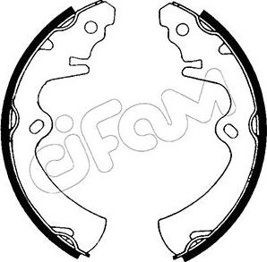Cifam 153-576 - Комплект гальм, барабанний механізм autocars.com.ua
