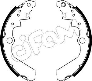Cifam 153-632 - Комплект гальм, барабанний механізм autocars.com.ua