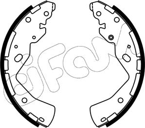 Cifam 153-668 - Комплект гальм, барабанний механізм autocars.com.ua