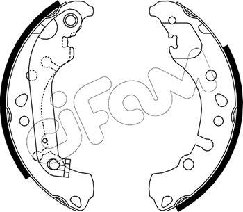 Cifam 153-721 - Комплект тормозных колодок, барабанные avtokuzovplus.com.ua