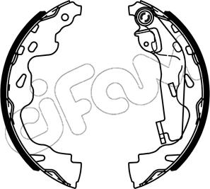 Cifam 153-731 - Комплект гальм, барабанний механізм autocars.com.ua