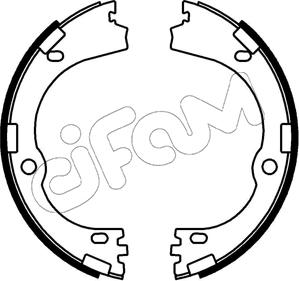 Cifam 153-752 - Комплект гальм, ручник, парковка autocars.com.ua