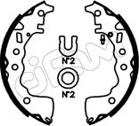 Cifam 153-755 - Комплект гальм, барабанний механізм autocars.com.ua