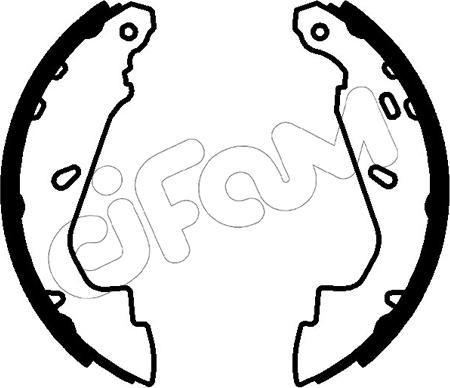 Cifam 153-790 - Комплект гальм, барабанний механізм autocars.com.ua