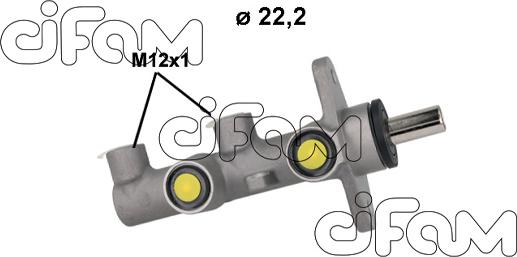 Cifam 202-1207 - Головний гальмівний циліндр autocars.com.ua