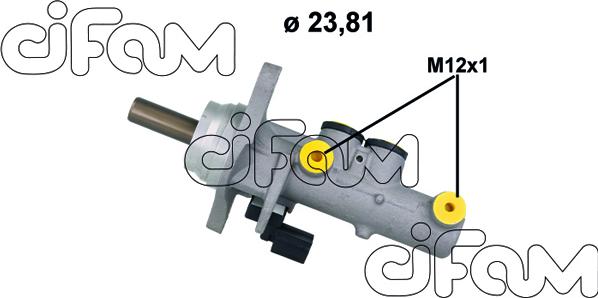 Cifam 202-1213 - Главный тормозной цилиндр avtokuzovplus.com.ua