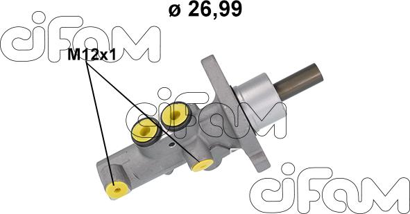 Cifam 202-1218 - Головний гальмівний циліндр autocars.com.ua